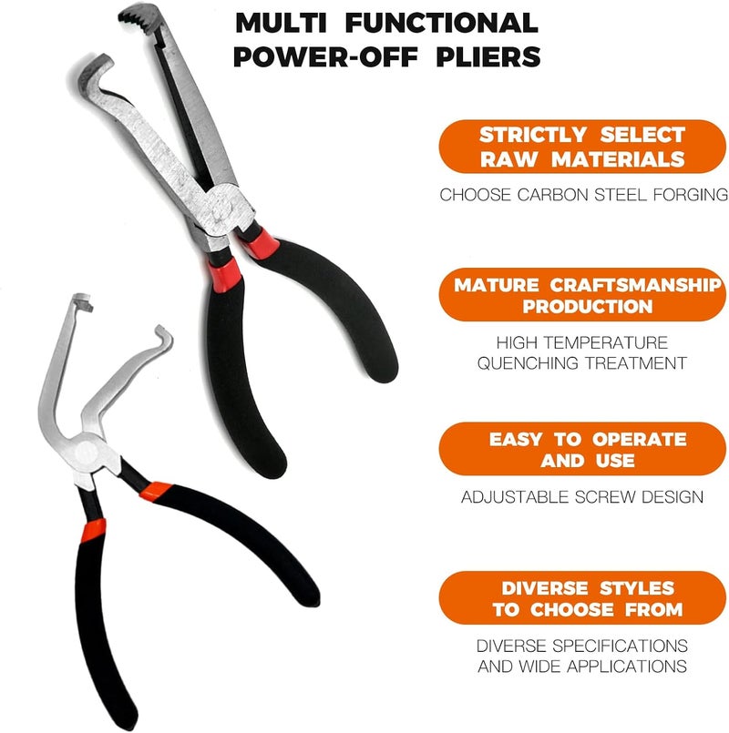 SpaLoo Upgraded 37960 Electrical Disconnect Pliers, 8in Automotive Tools Electrical Connector Pliers, Automotive Tools for Push Tab Style Plugs (Straight+60 Degree) - Image 5